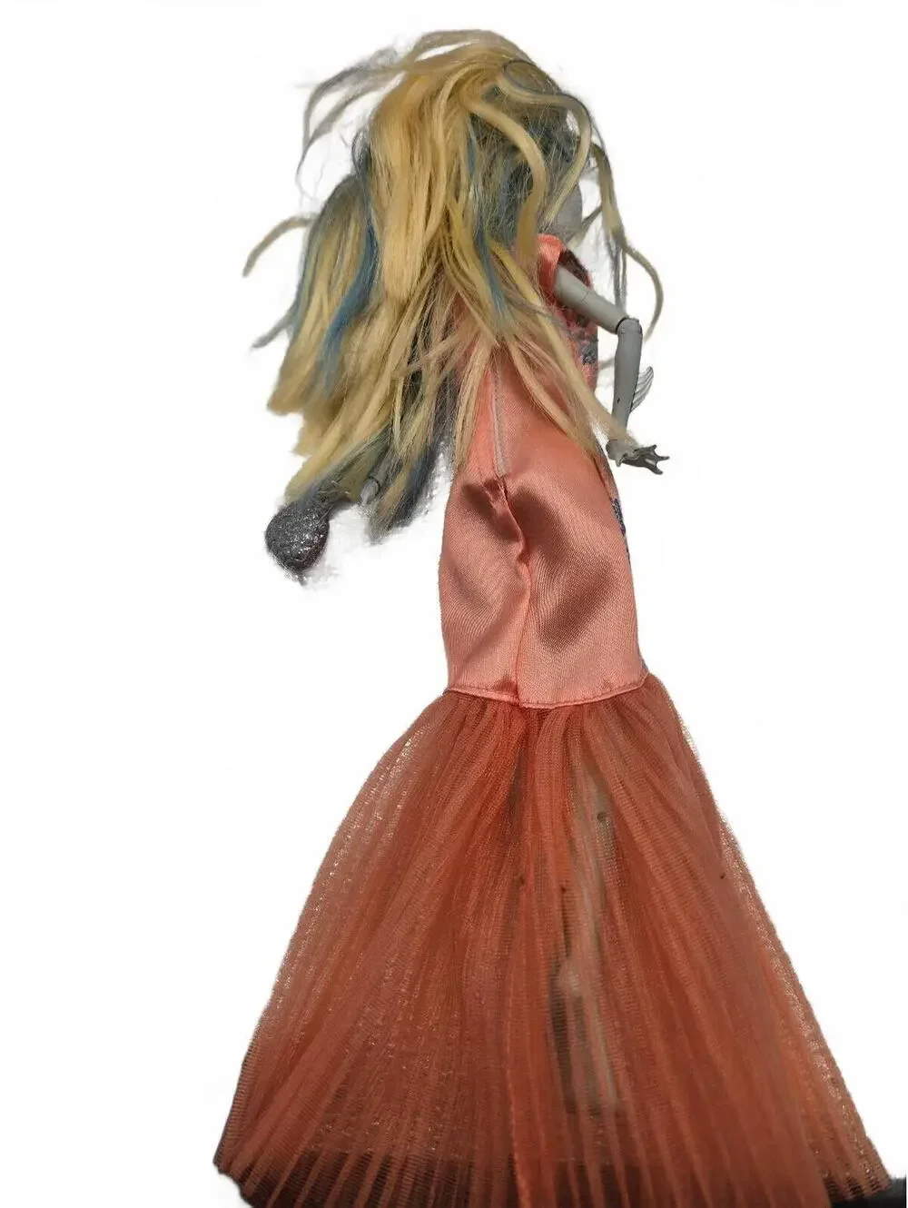Monster High Lagoona Blue Doll in Peach Dress with Tulle Skirt